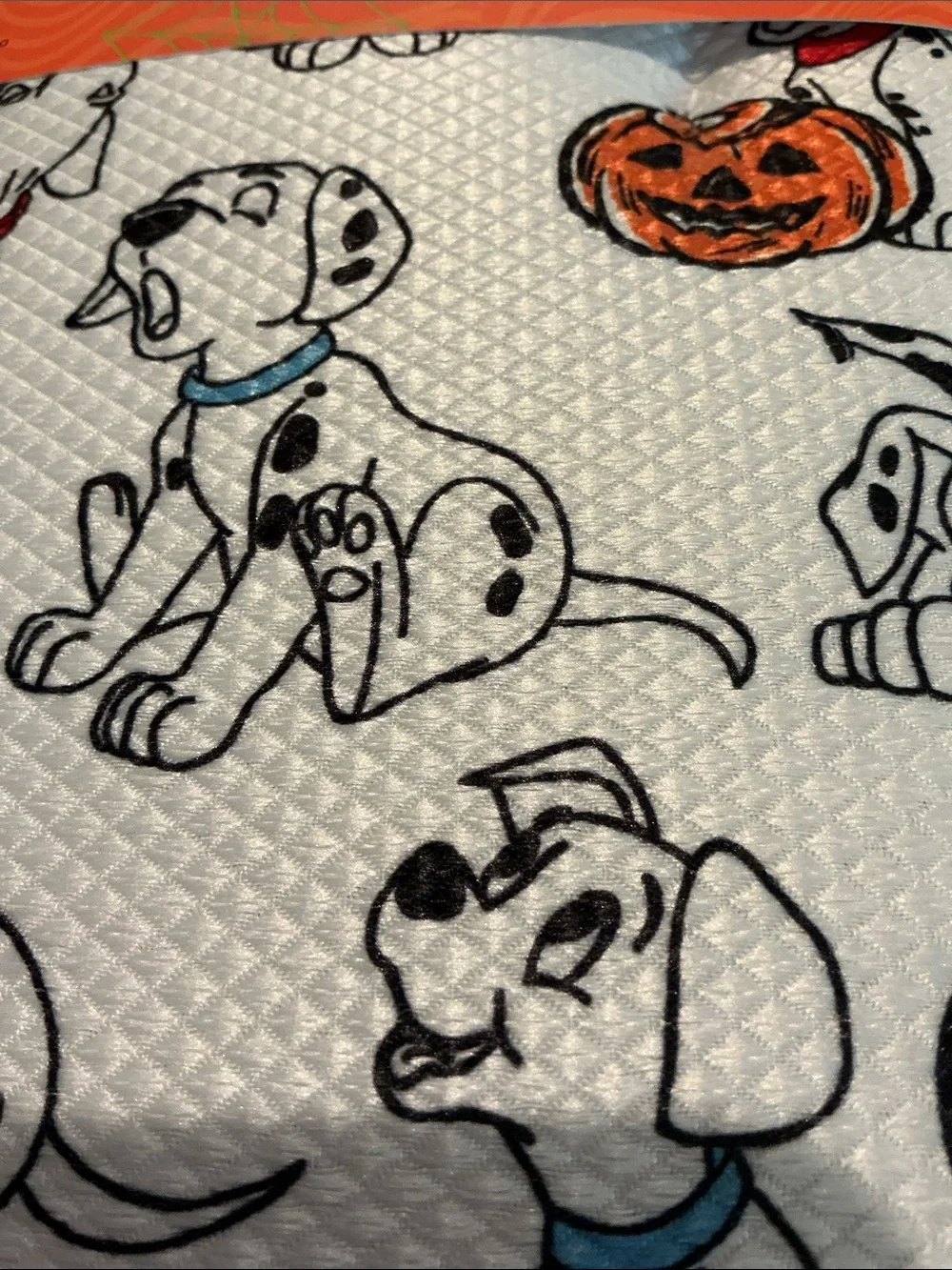 Disney 101 Dalmatians Halloween Dish Drying Mats- Set of 2